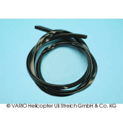 Banda de borde negra, aprox.60 cm.